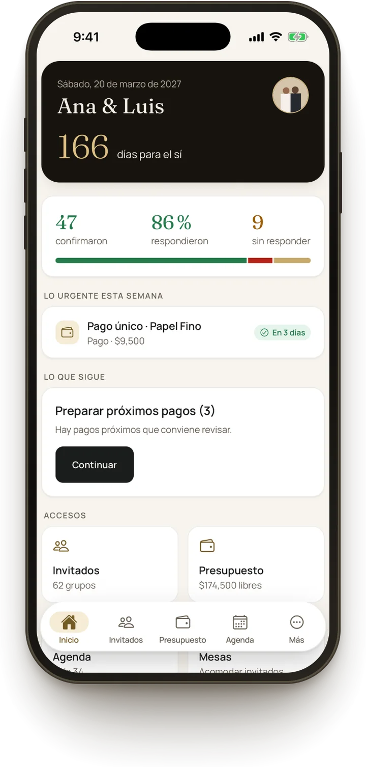 Inicio de la app de Aurelia