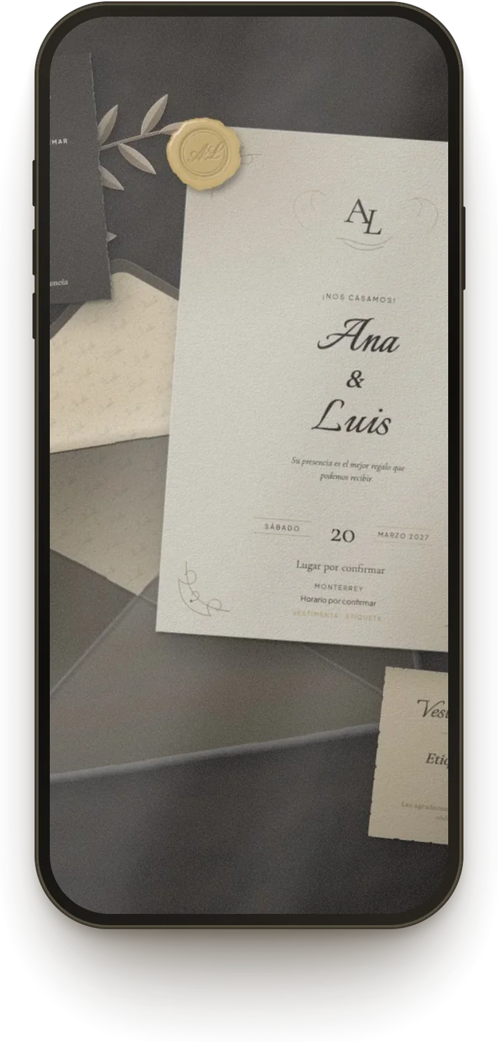 Invitación lista para enviar